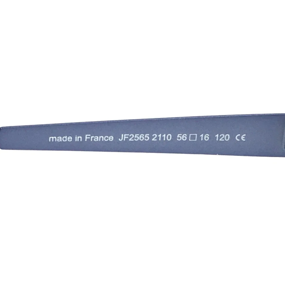 J.F. Rey Eyeglasses Frames JF2565 2110 Matte Ice Blue White Semi Rim 56-16-120